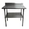 Bk Resources Work Table 16/304 Stainless Steel With Undershelf, 5"Riser 36"Wx30"D CVTR5-3630 - alternate 5